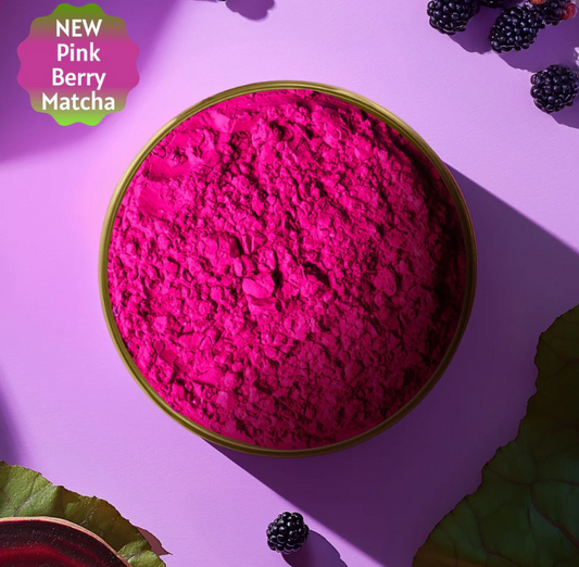 Berry Pink Matcha - Blackberry Flavored Pink Superfood Matcha